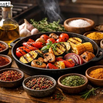 12 beste Gewürze für Grillgemüse