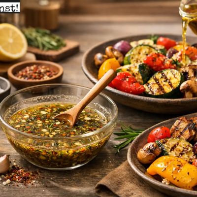 Grillgemüse Marinade anrühren leicht gemacht