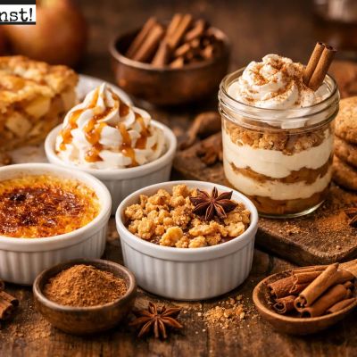 Desserts mit Zimtgewürz verfeinern