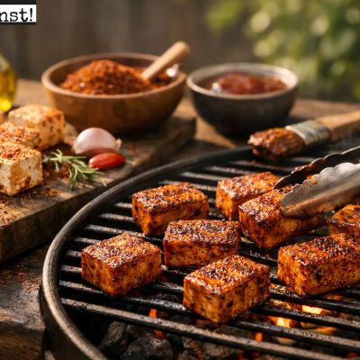 Tofu marinieren mit BBQ Rub für vollen Grillgenuss
