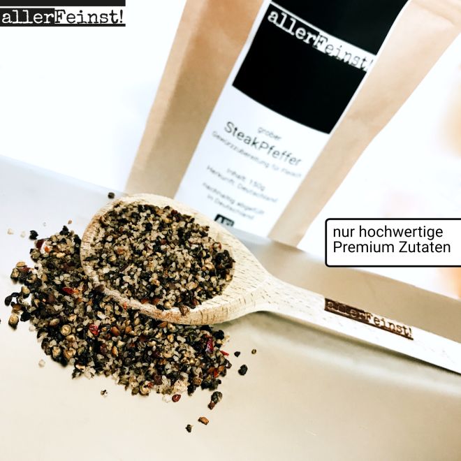 Hrubý steakový pepř - prémiový kořenící přípravek na potírání masa a dipy - 150g