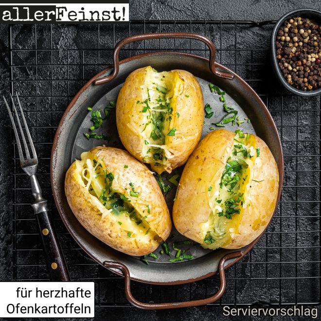 Premium Kräuterbutter Gewürz mit Röstzwiebeln - Gewürzzubereitung - für köstliche Kräuter Butter und mehr - 80g