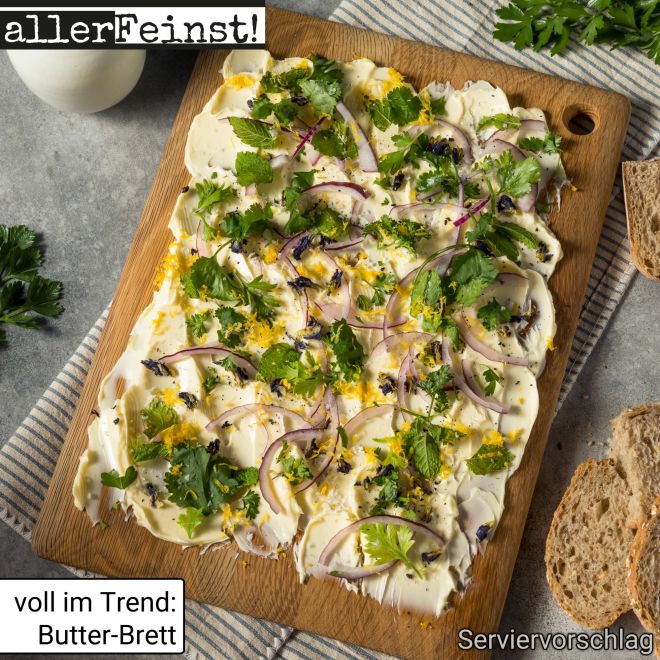 Premium Kräuterbutter Gewürz mit Röstzwiebeln - Gewürzzubereitung - für köstliche Kräuter Butter und mehr - 80g