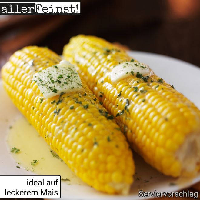 Premium Kräuterbutter Gewürz mit Röstzwiebeln - Gewürzzubereitung - für köstliche Kräuter Butter und mehr - 80g