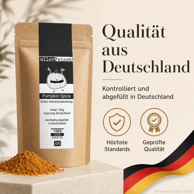 Premium Pumpkin Spice - Hochwertige Kürbis Gewürzzubereitung für Pumpkin Pie, Kürbissuppe, Ofenkürbis und vieles mehr - 100 g