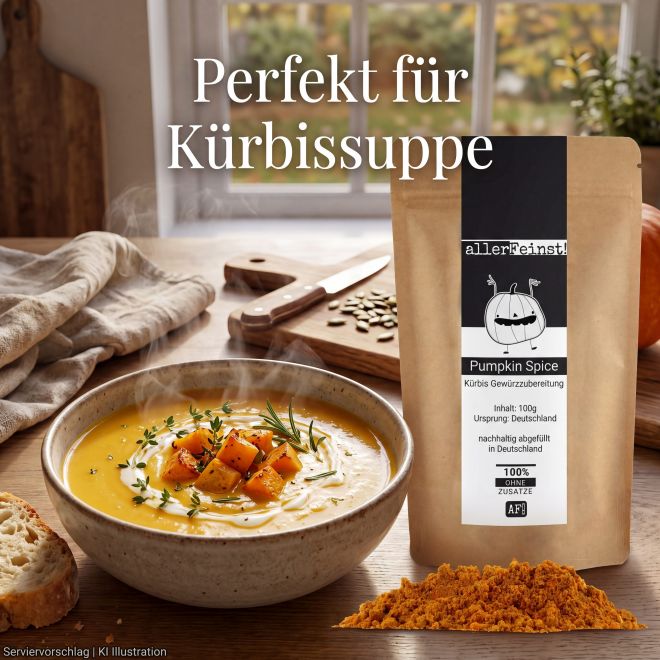 Premium Pumpkin Spice - Hochwertige Kürbis Gewürzzubereitung für Pumpkin Pie, Kürbissuppe, Ofenkürbis und vieles mehr - 100 g