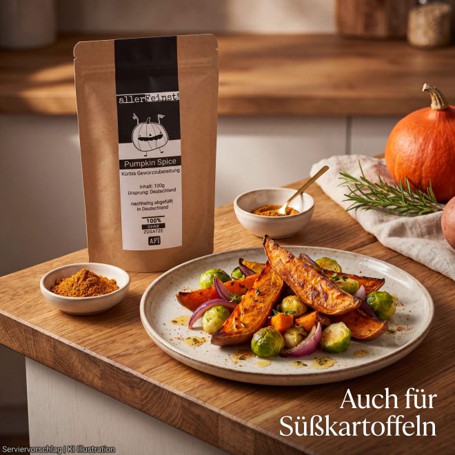 Premium Pumpkin Spice - Hochwertige Kürbis Gewürzzubereitung für Pumpkin Pie, Kürbissuppe, Ofenkürbis und vieles mehr - 100 g
