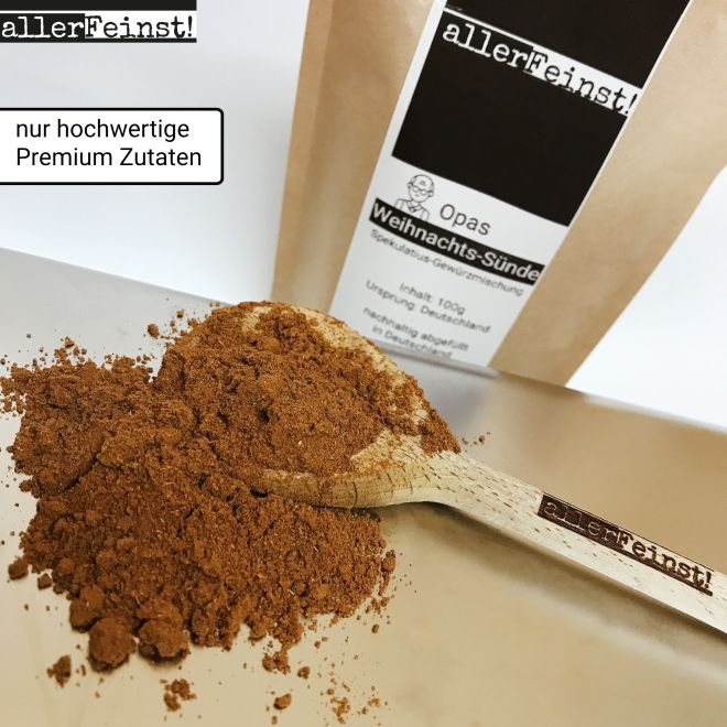 Opa's Kerstzonde speculaaskruiden - speculaaskruidenmix voor speculaas, koekjes, wafels, koekjes, sauzen - 100g
