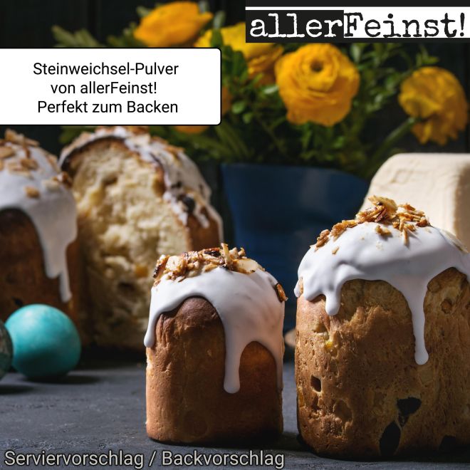 Mahlep Steinweichselkerne-Pulver - Steinweichsel Mahlab Mahleb Felsenkirsche gemahlen - Tsoureki Gewürz (Griechisches Osterbrot) - 100g