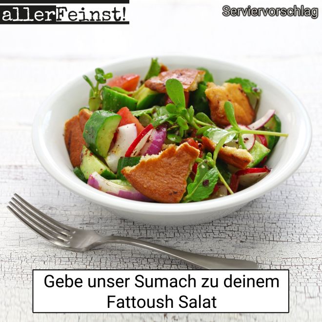 Premium Sumach Pulver - Gewürzzubereitung - Sumak - Essigbaumfrucht - Essigbaumgewürz - 125g