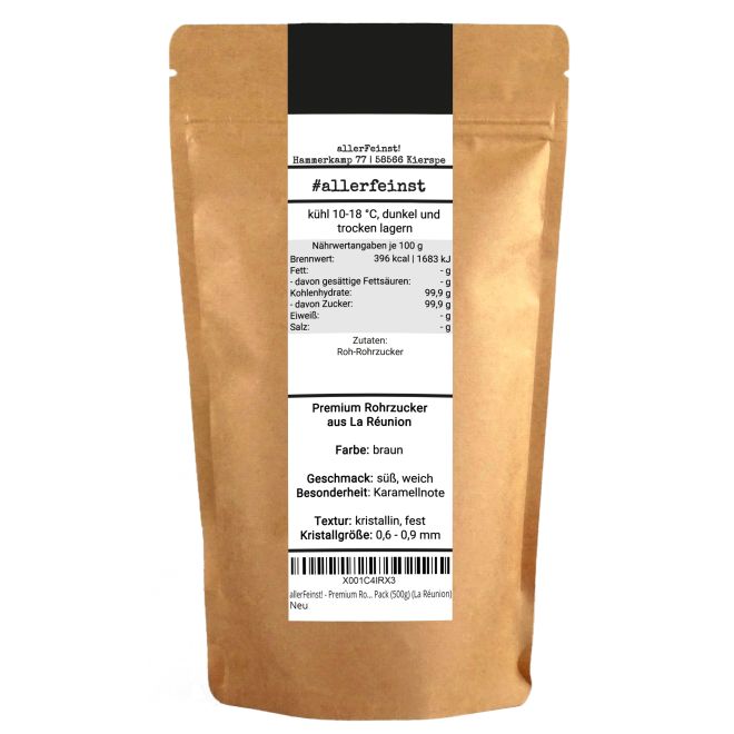 Echter Premium Rohrzucker aus La Réunion - 500g