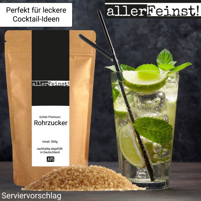 Echter Premium Rohrzucker aus Mauritius (Ostafrika) - 500g