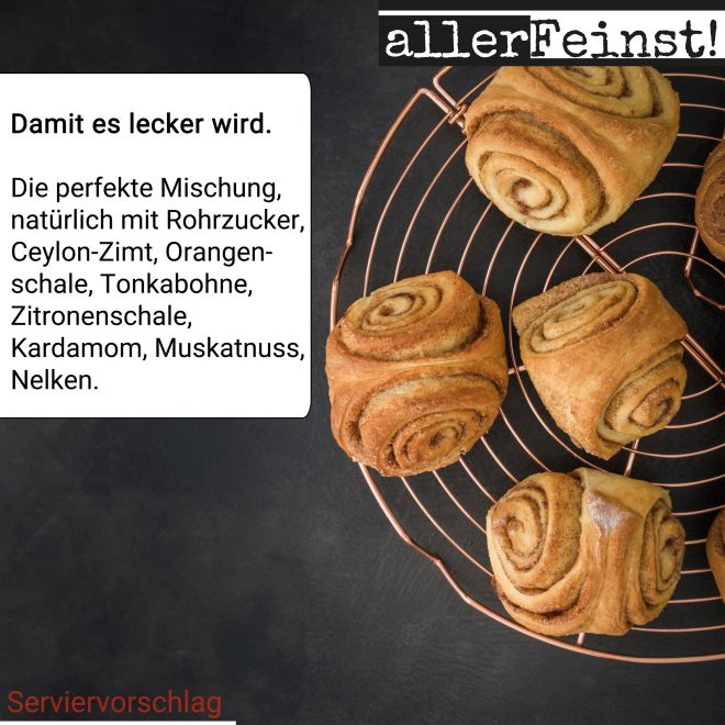 Franzbrötchen Gewürz, Zimtschnecken, Dessert, für Hamburger Spezialitäten Gebäck - 100g