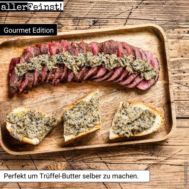 Premium Trüffelsalz mit 5% Trüffel | Gourmet Fleur de Sel Trüffelgewürz | Echter Sommertrüffel | Tuber aestivum - 50g