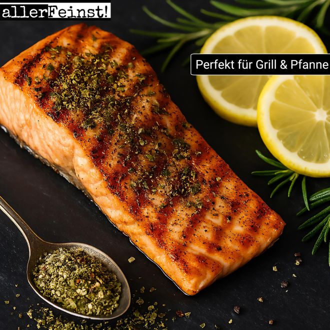 Premium Fisch & Scampi Gewürz | Gourmet Gewürzzubereitung | Fischgewürz für Seafood, Meeresfrüchte, Garnelen, Lachs, etc. - 100g