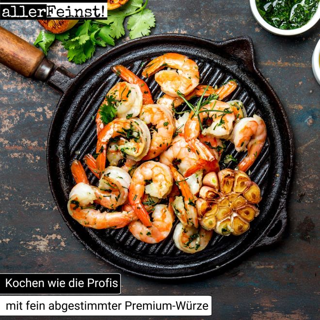 Premium Fisch & Scampi Gewürz | Gourmet Gewürzzubereitung | Fischgewürz für Seafood, Meeresfrüchte, Garnelen, Lachs, etc. - 100g