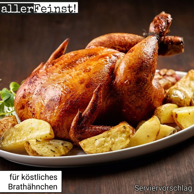 Premium Brathähnchen Gewürz - Mega Mega Chicken - köstliches Hähnchen Gewürzsalz für Marinaden, Wings und mehr - 400g