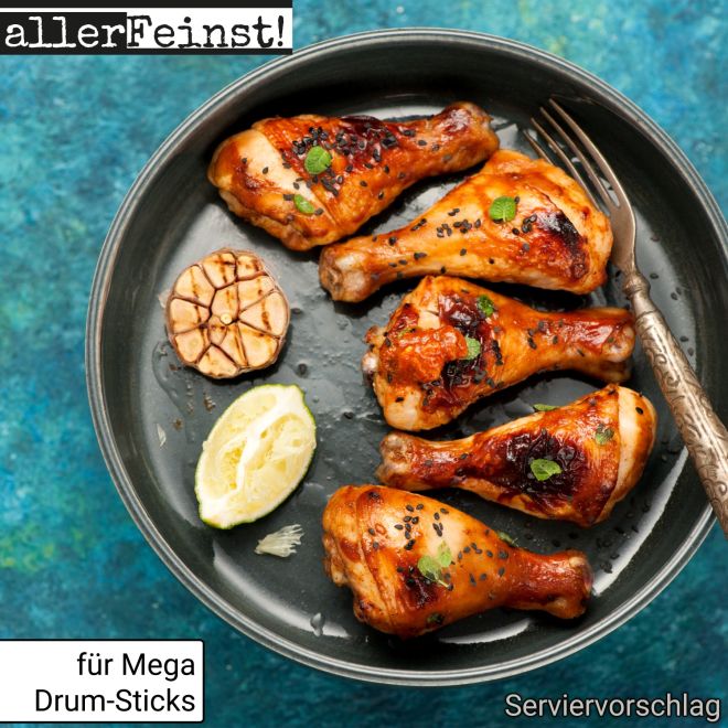 Premium Brathähnchen Gewürz - Mega Mega Chicken - köstliches Hähnchen Gewürzsalz für Marinaden, Wings und mehr - 400g