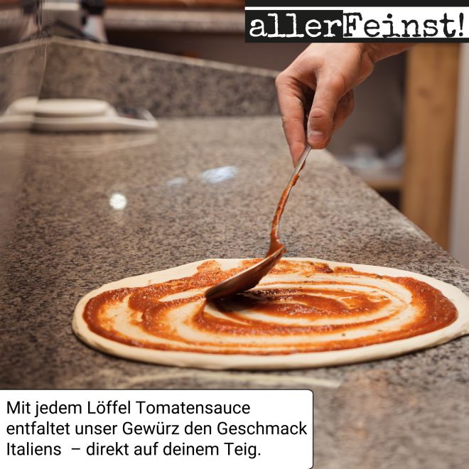 Premium Pizza Gewürz | italienische Gewürzmischung für Pizzaliebhaber | Pizzagewürz Gewürzzubereitung für Pizzasoße u. Pasta Sauce - 70g