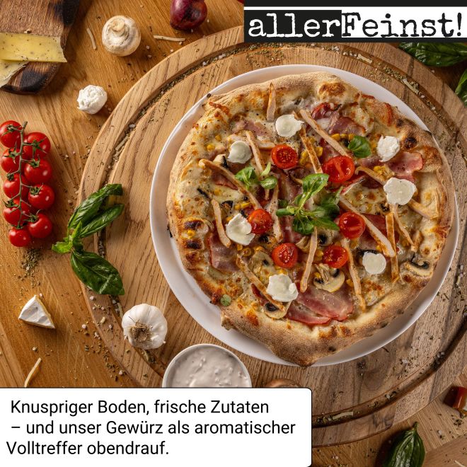 Premium Pizza Gewürz | italienische Gewürzmischung für Pizzaliebhaber | Pizzagewürz Gewürzzubereitung für Pizzasoße u. Pasta Sauce - 70g