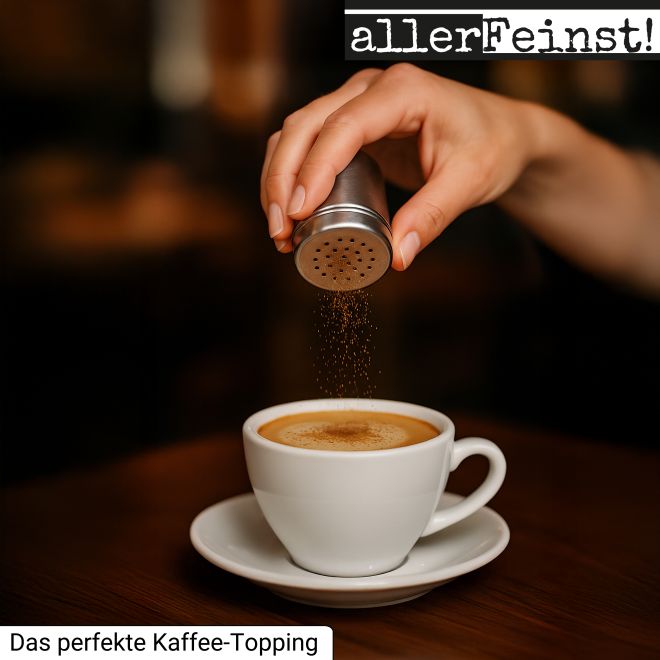 Premium Kaffee Gewürz | Mokka Gewürzmischung | Cappuccino u. Latte Macchiato Topping | arabischer Kaffeegenuss mit Ceylon-Zimt, Kardamom, Vanille, etc. - 80g