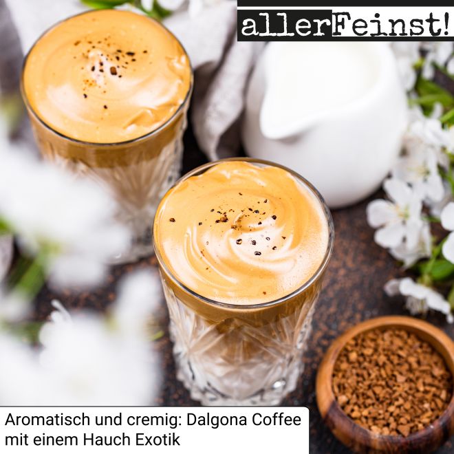Premium Kaffee Gewürz | Mokka Gewürzmischung | Cappuccino u. Latte Macchiato Topping | arabischer Kaffeegenuss mit Ceylon-Zimt, Kardamom, Vanille, etc. - 80g