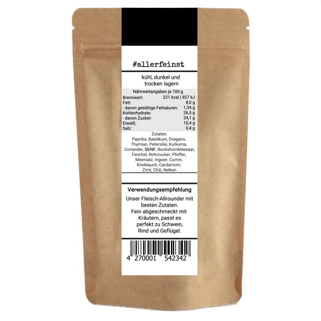 Fleisch Wunder - Fleisch Gewürzzubereitung - Der allrounder für Fleisch - 100g