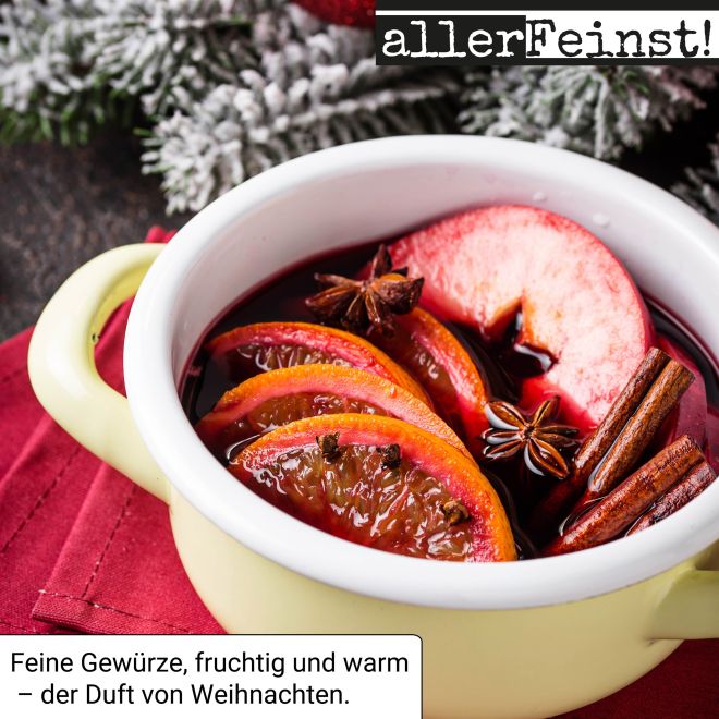 Mein Lieblings-Punsch | Premium Gewürzmischung mit Ceylon-Zimt, Orange & Sternanis für Glühwein, Punsch & Heißgetränke - 125g