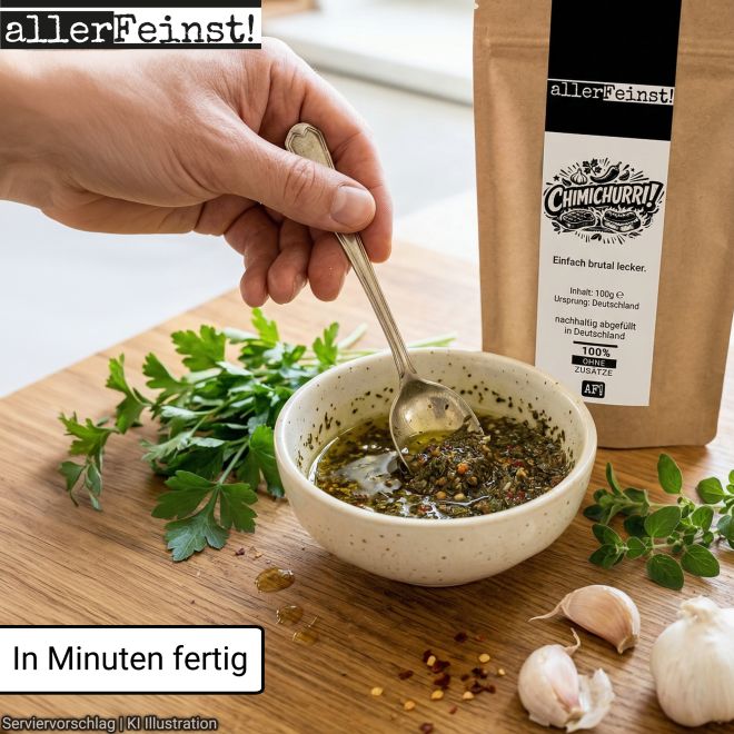 Chimichurri Gewürz aromatische Gewürzzubereitung für Steak Grillgemüse Marinaden Dips Kräuterbutter und BBQ - 100g