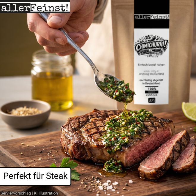 Chimichurri Gewürz aromatische Gewürzzubereitung für Steak Grillgemüse Marinaden Dips Kräuterbutter und BBQ - 100g