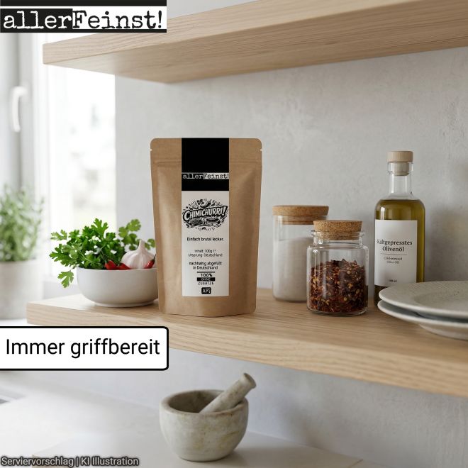 Chimichurri Gewürz aromatische Gewürzzubereitung für Steak Grillgemüse Marinaden Dips Kräuterbutter und BBQ - 100g