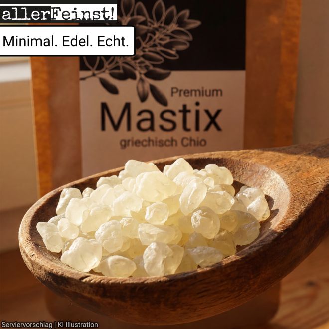 Premium Mastix Tränen | griechisches Naturharz | Mastic Gum - für z.B. Tsoureki Griechisches Osterbrot | Perfekt zum backen - 9 g