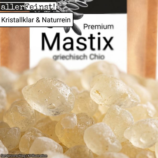 Premium Mastix Tränen | griechisches Naturharz | Mastic Gum - für z.B. Tsoureki Griechisches Osterbrot | Perfekt zum backen - 9 g