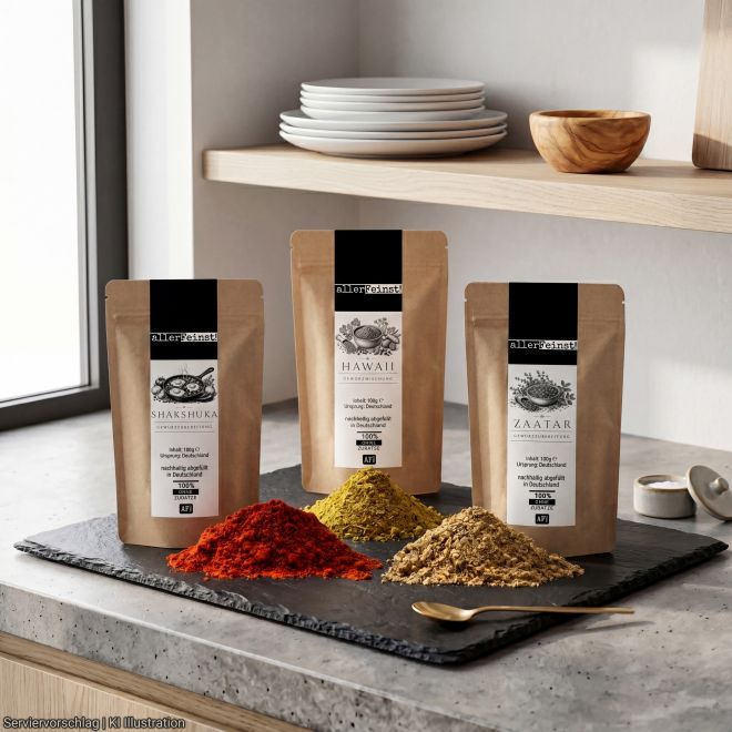 Orientalisches Gewürzset 3er Set | Shakshuka, Hawaij & Zaatar | Premium Gewürzspezialitäten | Geschenkset für orientalische Küche (3 x 100g)