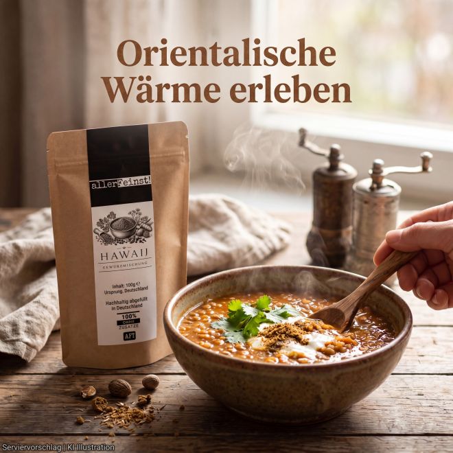 Hawaij Gewürzmischung | Orientalische Gewürzspezialität mit Cumin, Kardamom & Kurkuma | Für Suppen, Schmorgerichte und Marinade - 100g