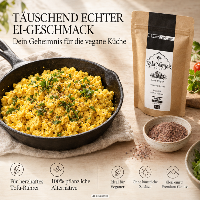 Kala Namak - Schwarzsalz | fein, eierähnlich - 150g