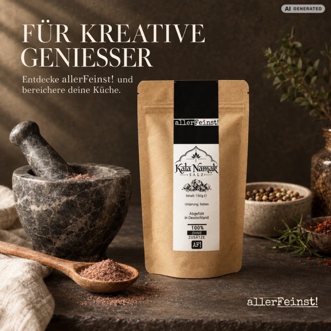 Kala Namak - Schwarzsalz | fein, eierähnlich - 150g