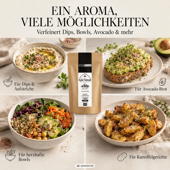 Kala Namak - Schwarzsalz | fein, eierähnlich - 150g