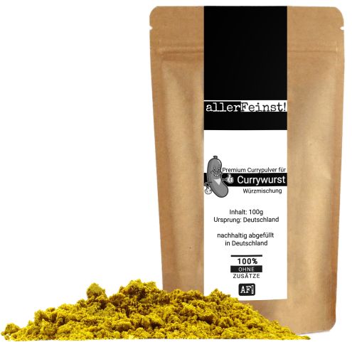 Currywurstgewürz - Das Beste Currypulver für Sauce und Topping - Gewürzzubereitung - 100g