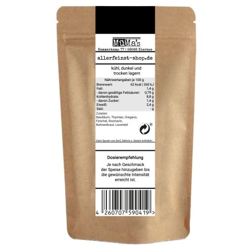 Kräuter der Provence - für französische Gerichte, Kräuter Gewürzmischung - 50g