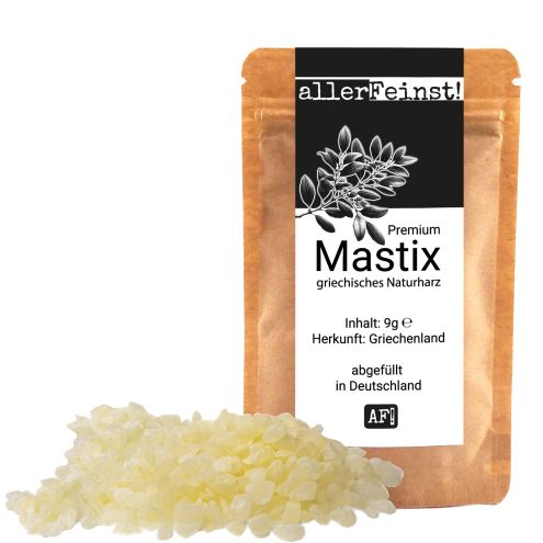 Premium Mastix Tränen | griechisches Naturharz | Mastic Gum - für z.B. Tsoureki Griechisches Osterbrot | Perfekt zum backen - 9 g