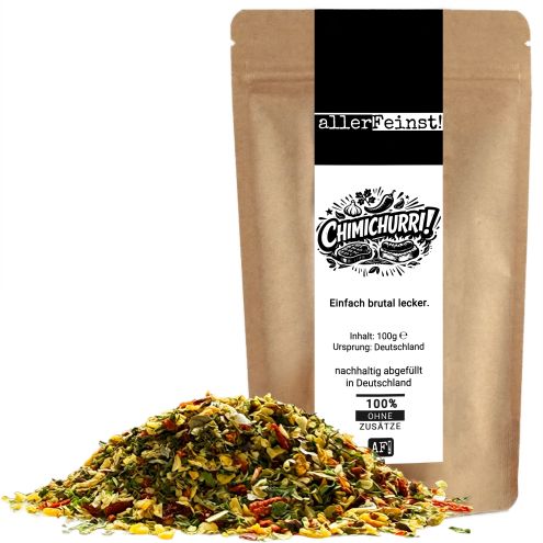 Chimichurri Gewürz aromatische Gewürzzubereitung für Steak Grillgemüse Marinaden Dips Kräuterbutter und BBQ - 100g